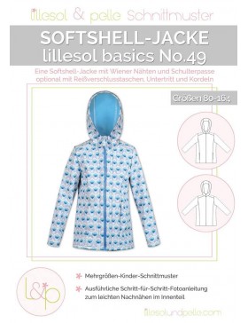 Schnittmuster Lillesol basics 49 Softshell Jacke Kinder Gr. 80-164