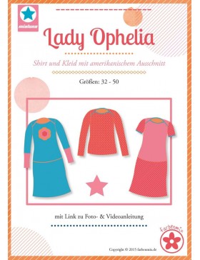 Schnittmuster Lady Ophelia Shirt und Kleid Mialuna