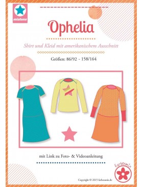 Schnittmuster Ophelia Shirt und Kleid Mialuna