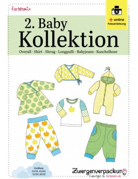 Schnittmuster Set 2. Baby Kollektion Shirt Hose Overall Farbenmix