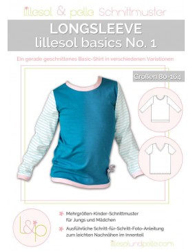 Schnittmuster Lillesol Basic No 1 Longsleeve Shirt Kinder