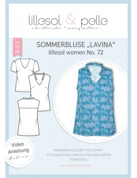 Schnittmuster Lillesol & Pelle Lavina Sommerbluse Kurzarmbluse Nr....