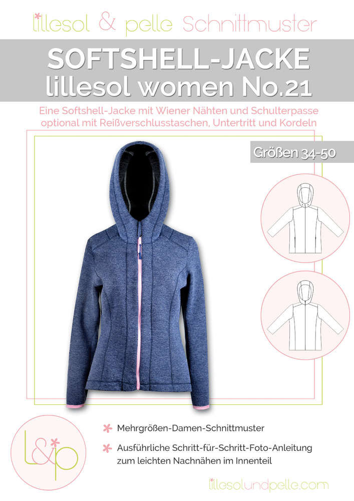 Schnittmuster Lillesol Women No 21 Softshelljacke