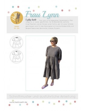 Papier Schnittmuster Kleid Stufenkleid Frau Lynn Hedi näht