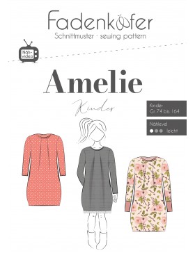 Papierschnittmuster Amelie Kleid MädchenFadenkäfer